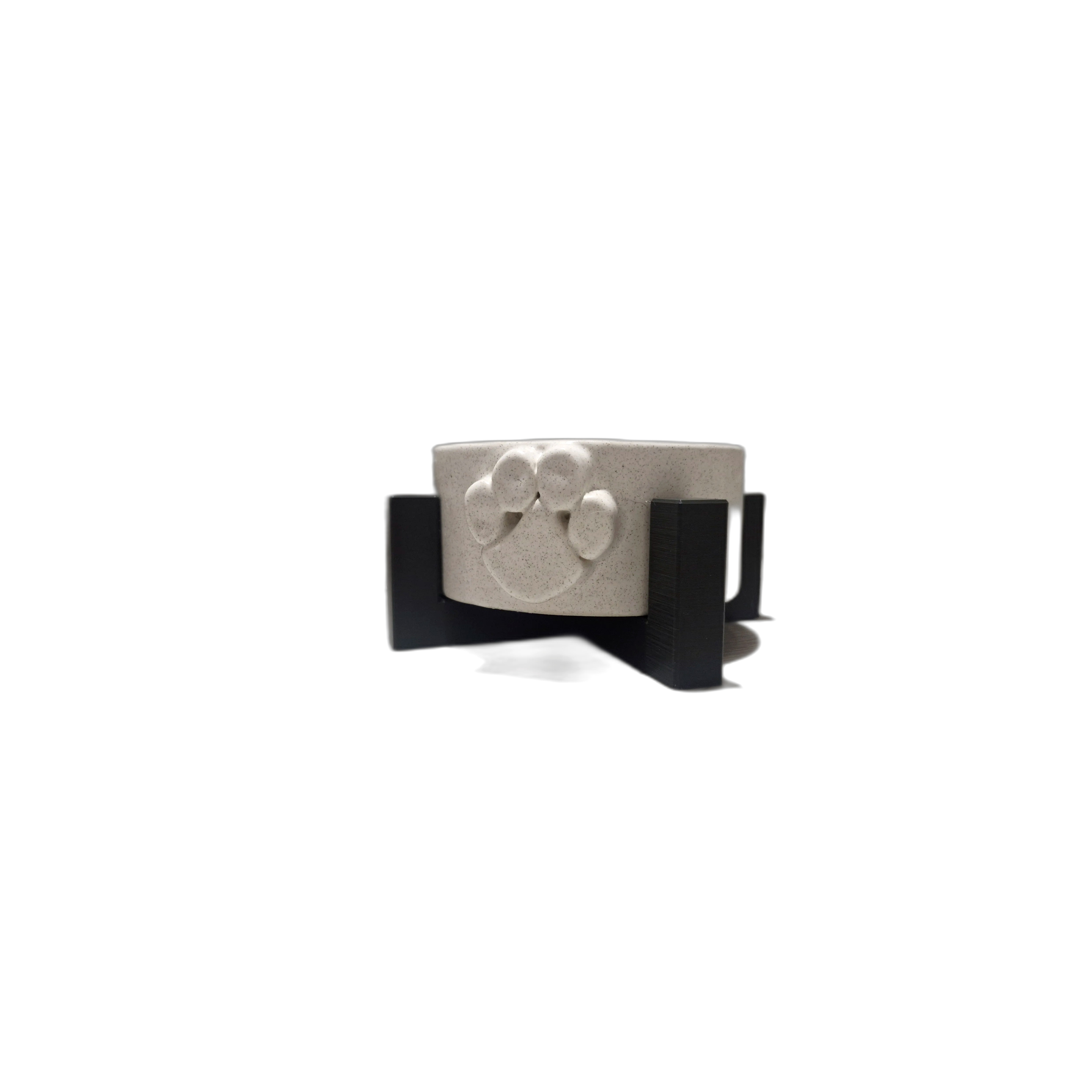Soporte comedero Oasis Animal con huella de pata